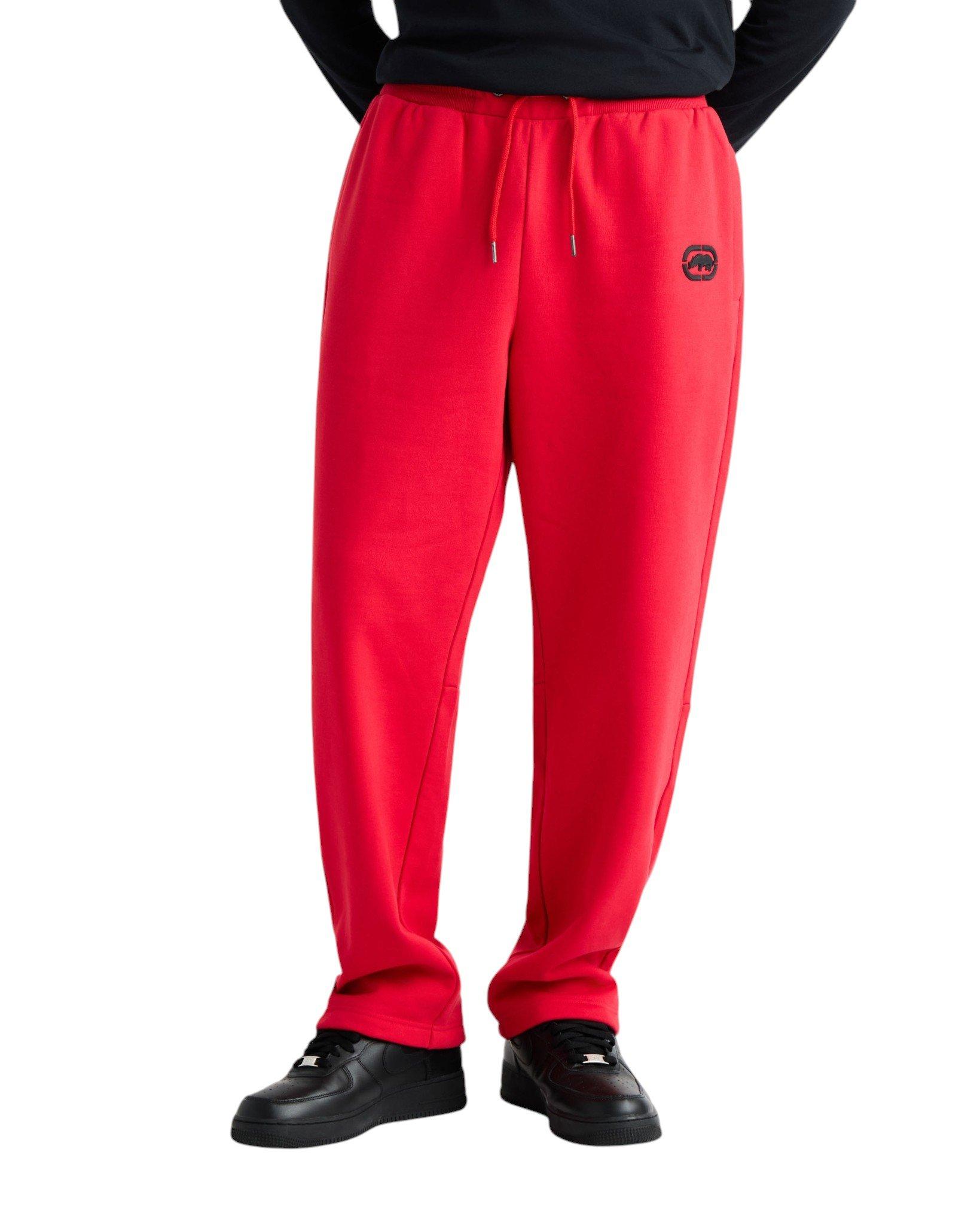 ecko unltd. Men's Classic Wide Leg Sweatpants - Red - RED